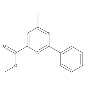 Methyl 6-methyl-2-phenylpyrimidine-4-carboxylate Structure