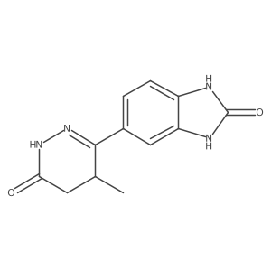 1,3-Dihydro-5-(1,4,5,6-tetrahydro-4-methyl-6-oxo-3-pyridazinyl)-2H-benzimidazol-2-one结构式
