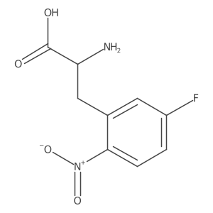 2-Amino-3-(5-fluoro-2-nitrophenyl)propanoic acid结构式