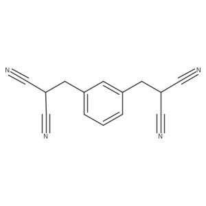 2,2'-(1,3-Phenylenebis(methylene))dimalononitrile Structure