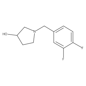 1-[(3,4-Difluorophenyl)methyl]pyrrolidin-3-ol Structure