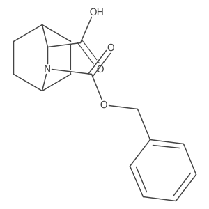 (3S)-2-Phenylmethoxycarbonyl-2-azabicyclo[2.2.2]octane-3-carboxylic acid Structure