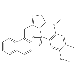 1-[(2,5-Dimethoxy-4-methylphenyl)sulfonyl]-2-(naphthylmethyl)-2-imidazoline结构式