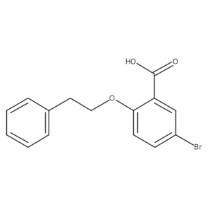 5-Bromo-2-(phenethyloxy)benzoic acid结构式