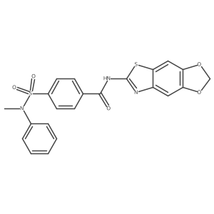 N-([1,3]dioxolo[4',5':4,5]benzo[1,2-d]thiazol-6-yl)-4-(N-methyl-N-phenylsulfamoyl)benzamide Structure
