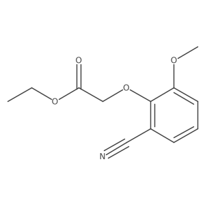 CCOC(=O)COc1c(C#N)cccc1OC结构式