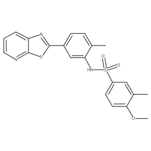4-methoxy-3-methyl-N-(2-methyl-5-thiazolo[5,4-b]pyridin-2-yl-phenyl)benzenesulfonamide Structure