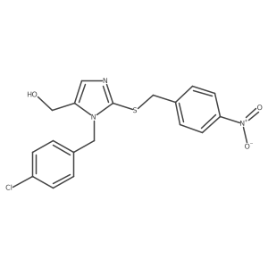 (1-(4-chlorobenzyl)-2-((4-nitrobenzyl)thio)-1H-imidazol-5-yl)methanol Structure