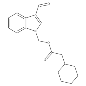 (3-Formyl-1H-indol-1-yl)methyl 2-cyclohexylacetate结构式