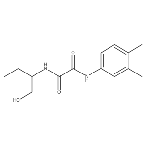 N1-(3,4-dimethylphenyl)-N2-(1-hydroxybutan-2-yl)oxalamide结构式