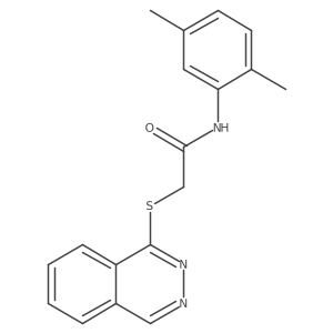 N-(2,5-dimethylphenyl)-2-(phthalazin-1-ylsulfanyl)acetamide结构式