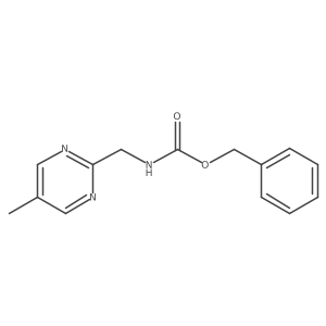 Phenylmethyl N-[(5-methyl-2-pyrimidinyl)methyl]carbamate结构式