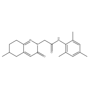 N-mesityl-2-(6-methyl-3-oxo-5,6,7,8-tetrahydrocinnolin-2(3H)-yl)acetamide Structure