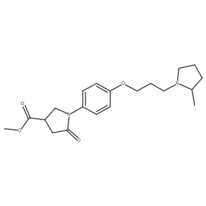 Methyl 1-(4-(3-(2-methylpyrrolidin-1-yl)propoxy)phenyl)-5-oxopyrrolidine-3-carboxylate Structure