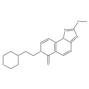2-(methylsulfanyl)-7-[2-(morpholin-4-yl)ethyl]pyrido[3,4-e][1,2,4]triazolo[1,5-a]pyrimidin-6(7H)-one Structure