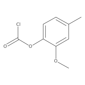 2-Methoxy-4-methylphenyl chloroformate结构式