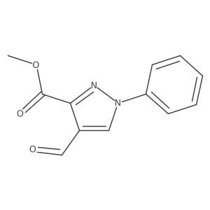 methyl 4-formyl-1-phenyl-1H-pyrazole-3-carboxylate Structure