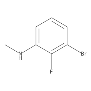 3-bromo-2-fluoro-N-methylaniline结构式