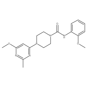4-(6-methoxy-2-methylpyrimidin-4-yl)-N-(2-methoxyphenyl)piperazine-1-carboxamide结构式