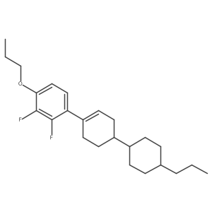 Benzene, 2,a3-adifluoro-a1-apropoxy-a4-a[4-a(trans-a4-apropylcyclohexyl)a-a1-acyclohexen-a1-ayl]a- Structure