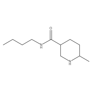 N-butyl-6-methylpiperidine-3-carboxamide结构式