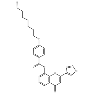 4-(7-Octen-1-yloxy)-N-[4-oxo-2-(2H-tetrazol-5-yl)-4H-1-benzopyran-8-yl]benzamide Structure