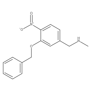 (3-(benzyloxy)-4-nitrophenyl)-N-methylmethanamine结构式