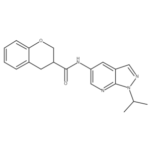 N-(1-Isopropyl-1H-pyrazolo[3,4-b]pyridin-5-yl)chromane-3-carboxamide Structure