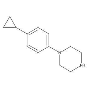 1-(4-Cyclopropylphenyl)piperazine结构式
