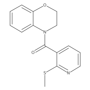 4-[2-(methylsulfanyl)pyridine-3-carbonyl]-3,4-dihydro-2H-1,4-benzoxazine Structure