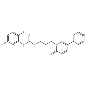 1-(2,5-difluorophenyl)-3-(3-(6-oxo-3-(pyridin-4-yl)pyridazin-1(6H)-yl)propyl)urea结构式
