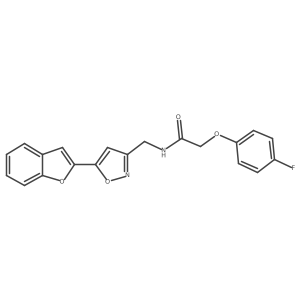N-((5-(benzofuran-2-yl)isoxazol-3-yl)methyl)-2-(4-fluorophenoxy)acetamide Structure