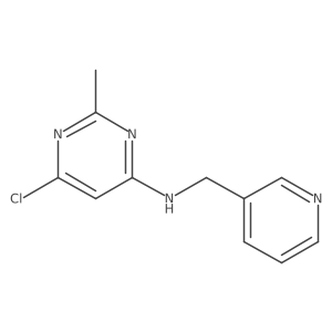 6-chloro-2-methyl-N-(pyridin-3-ylmethyl)pyrimidin-4-amine结构式