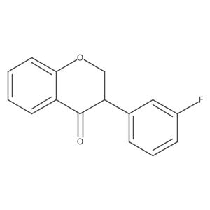 3-(3-Fluorophenyl)chroman-4-one结构式