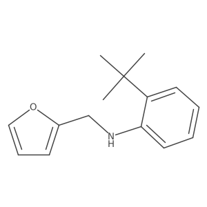 2-tert-butyl-N-[(furan-2-yl)methyl]aniline结构式