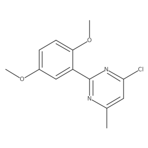 Pyrimidine, 4-chloro-2-(2,5-dimethoxyphenyl)-6-methyl-结构式