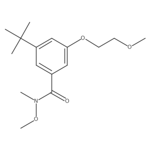 3-tert-butyl-N-methoxy-5-(2-methoxyethoxy)-N-methylbenzamide结构式