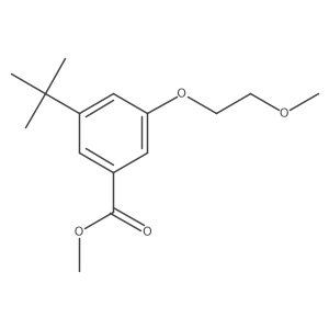Methyl 3-tert-butyl-5-(2-methoxyethoxy)benzoate结构式