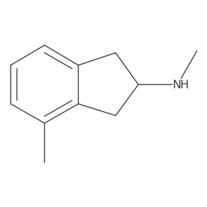 N,4-dimethyl-2,3-dihydro-1H-inden-2-amine结构式