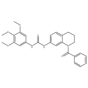 1-(1-Benzoyl-1,2,3,4-tetrahydroquinolin-7-yl)-3-(3,4,5-trimethoxyphenyl)urea Structure