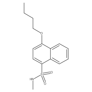 4-butoxy-N-methylnaphthalene-1-sulfonamide Structure