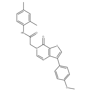N-(2,4-dimethylphenyl)-2-[7-(4-methoxyphenyl)-4-oxothieno[3,2-d]pyrimidin-3(4H)-yl]acetamide Structure