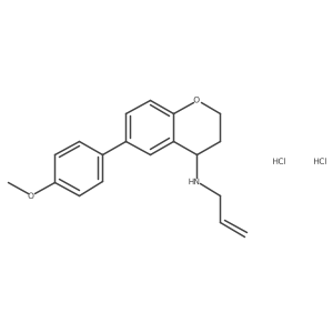 Allyl-[6-(4-methoxy-phenyl)-chroman-4-yl]-amine hydrochloride结构式