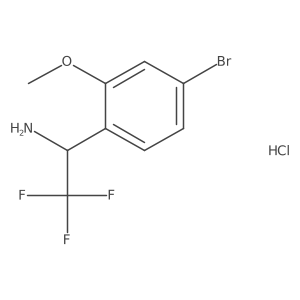 (1S)-1-(4-bromo-2-methoxyphenyl)-2,2,2-trifluoroethylamine HCl结构式