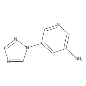 5-(1H-1,2,4-triazol-1-yl)-3-pyridinamine结构式