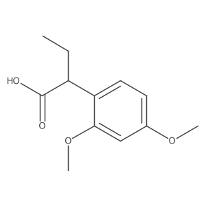 2-(2,4-Dimethoxyphenyl)butanoic acid结构式
