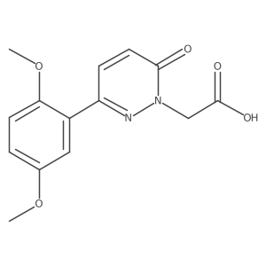 2-(3-(2,5-dimethoxyphenyl)-6-oxopyridazin-1(6H)-yl)acetic acid结构式