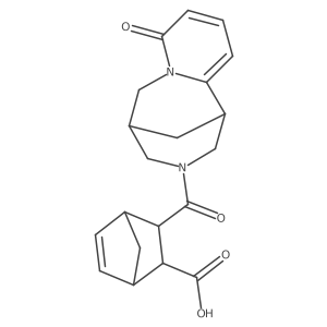 3-[(8-Oxo-1,5,6,8-tetrahydro-2H-1,5-methanopyrido[1,2-a][1,5]diazocin-3(4H)-yl)carbonyl]bicyclo[2.2.1]hept-5-ene-2-carboxylic acid Structure