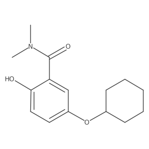 5-(Cyclohexyloxy)-2-hydroxy-N,N-dimethylbenzamide结构式