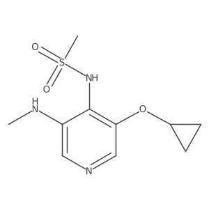 N-(3-Cyclopropoxy-5-(methylamino)pyridin-4-YL)methanesulfonamide Structure